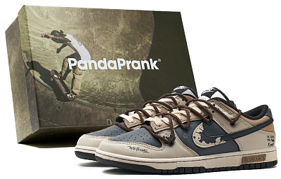 Nike Dunk Panda Mischief Sliding Path Reverse Skateboarding Skateboard Shoes Men's Black White