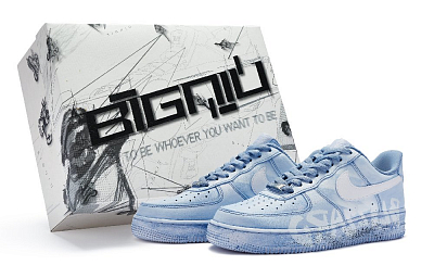 Nike Air Force 1 07 811 Manufacturing Skateboard Shoes Men's Blue White