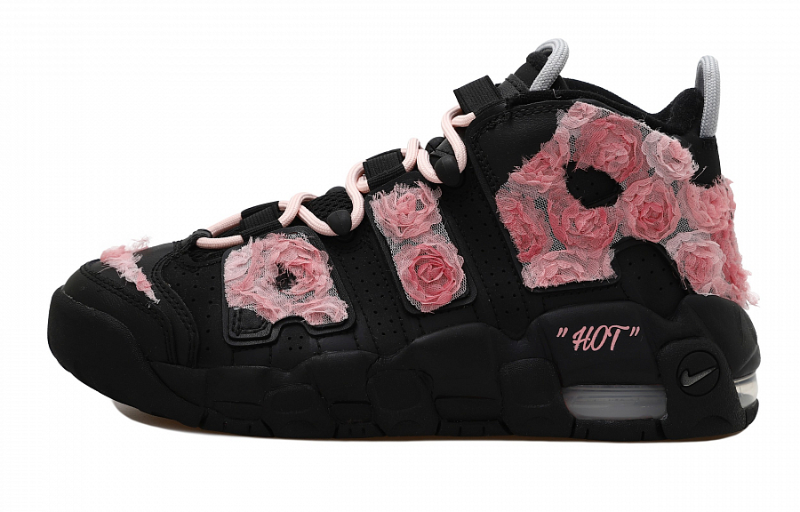 Nike Air More Uptempo High Top Vintage Basketball Shoes Women's Black Pink купить в интернет-магазине Yoocart с быстрой доставкой по России.