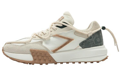 361° Anti Slip Wear Resistant Low Top Casual Shoes Women's White Gray Brown