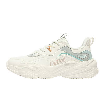 361° Anti Slip Wear Resistant Low Top Casual Shoes Women's White Gray