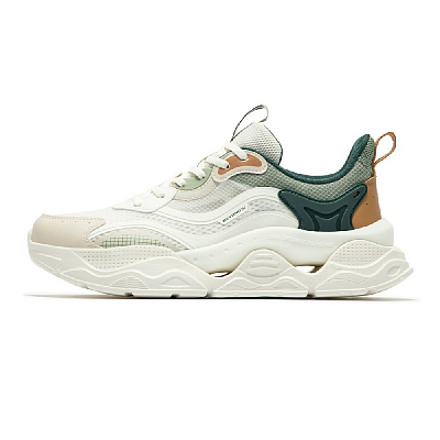 361° Cushioning, Abrasion Resistant, Breathable, Lightweight Low Top Casual Shoes Men's White Green
