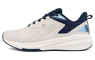 361° Cushioning, Wear Resistant Low Top Running Shoes Men's Oat Milk Blue