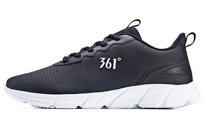 361° Breathable, Slip Resistant, And Abrasion Resistant Low Top Athletic Shoes Men's Black White