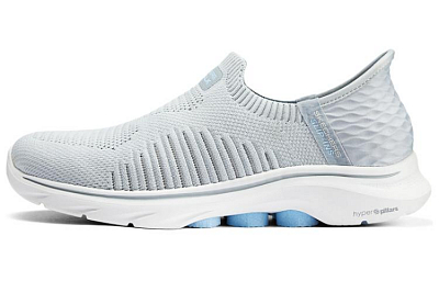 Skechers GO WALK 7 Hands Free Slip-Ins Cushioning Breathable Support Low-Top Casual Shoes Women's Gray