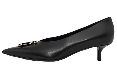 Burberry Cone Heel Mary Jane Shoes Women's Black