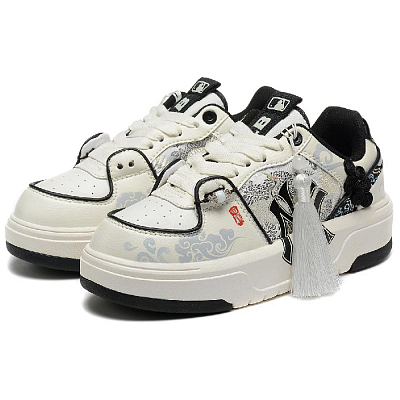 MLB Chunky Liner Skateboard Shoes Unisex Low-Top White