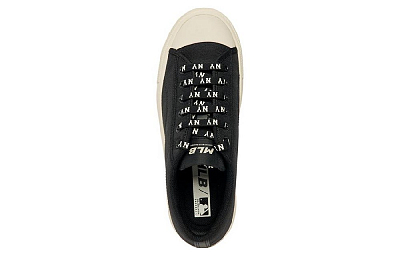 MLB Playball Wear-Resistant Low-Top Canvas Shoes Unisex Black Beige