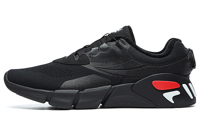 FILA Athletics Fleece Low Top 'Black Red'