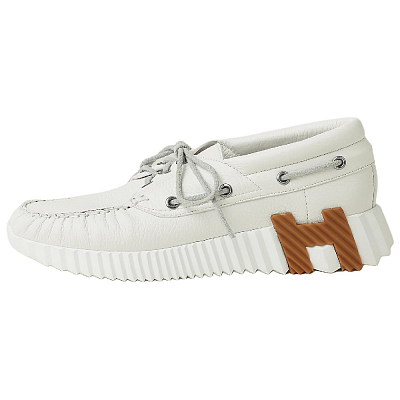 HERMES Ketch Casual Single Shoes Women's White