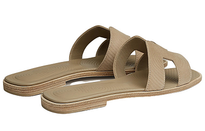 HERMES Slip Resistant Slide Slippers Women's Milk Tea