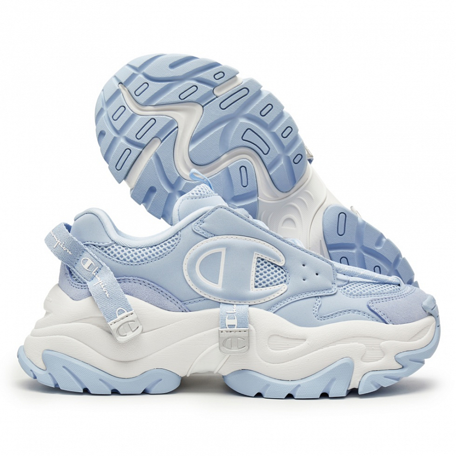 Champion Champ XXL Aurora Height Increasing Low Top Chunky Sneakers Unisex Peak Blue/Champion White купить в интернет-магазине Yoocart с быстрой доставкой по России.