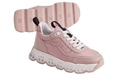 HERMES Casual Shoes Women's Low-Top Pink