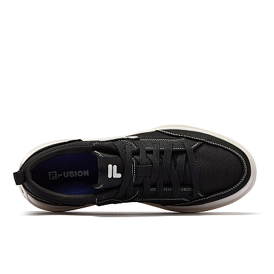 FILA FUSION 50-50 DX II CVS Abrasion-Resistant Low-Top Skateboard Shoes Men's Black White