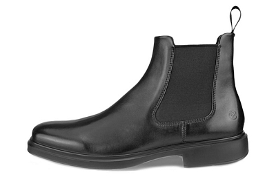 Ecco Short Chelsea Boots Men's Black