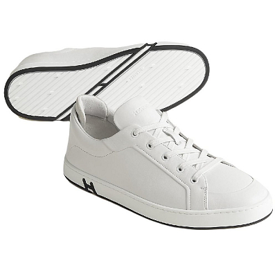 HERMES Low-Top Skateboard Shoes Men's White