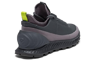 Ecco Breakthrough Slip Resistant Low Top Casual Shoes Men's Rock Purple Gray
