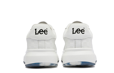 Lee White Sneakers Lightweight Breathable Height Increasing Low Top Skateboard Shoes Men's