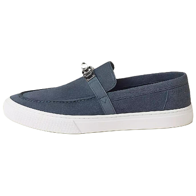 HERMES Game Loafers Men Blue