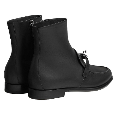 HERMES Ankle Boots Women's Black