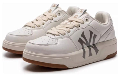 MLB Chunky Liner Low Top Skateboard Shoes Unisex White