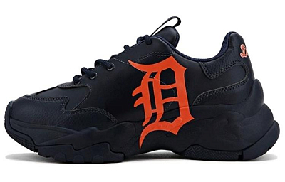 MLB Big Ball Chunky Height Increasing Low-Top Chunky Sneakers Unisex Dark Navy Blue
