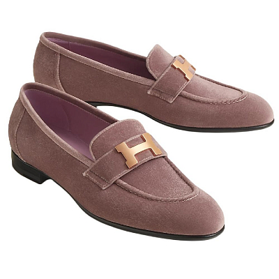 HERMES PARIS Loafers Women's Purple