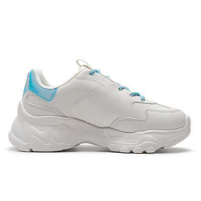 MLB Big Ball Chunky Slip-Resistant Low-Top Chunky Sneakers Unisex White