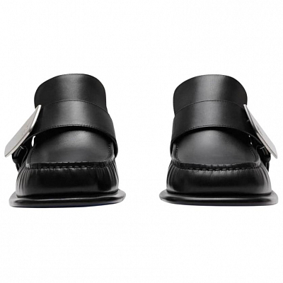 Burberry Shield Loafers 5cm Women's Black