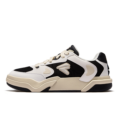 FILA FUSION Low Top Skateboard Shoes Men's Black White