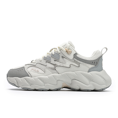 FILA Fern2 Coverage Wear Resistant Breathable Low Top Casual Shoes Women's White Gray