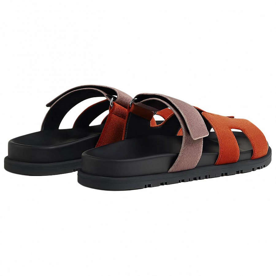 HERMES Chypre Slide Slippers Women's Orange купить в интернет-магазине Yoocart с быстрой доставкой по России.