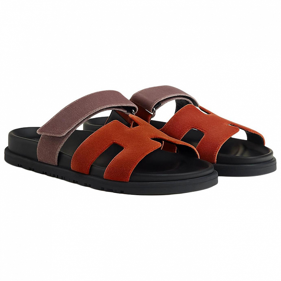 HERMES Chypre Slide Slippers Women's Orange купить в интернет-магазине Yoocart с быстрой доставкой по России.