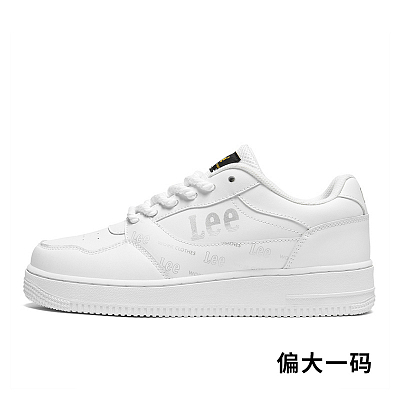Lee White Sneakers, Business Casual Breathable Height Increase Skateboard Shoes Unisex