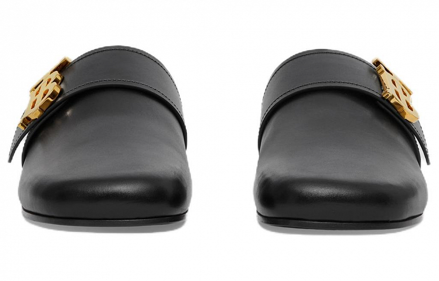 Burberry Slip Resistant Closed Toe Slippers Women's Black