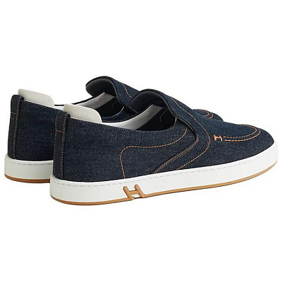 HERMES Kiddy Casual Single Shoes Women's Blue