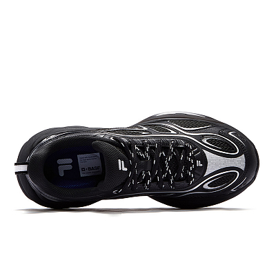 FILA FUSION BUZZARD II Meteorite Shoes 2nd Generation Low Top Casual Shoes Women's Black Silver
