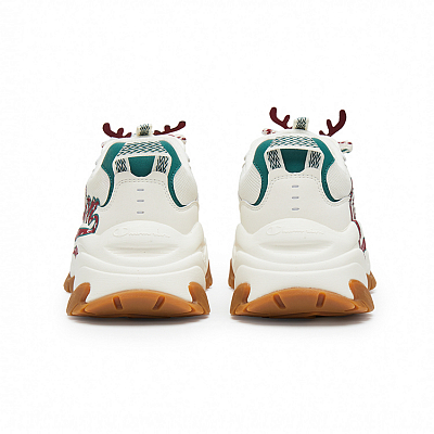 Champion Low-Top Chunky Sneakers Men's Milk White/Team Red