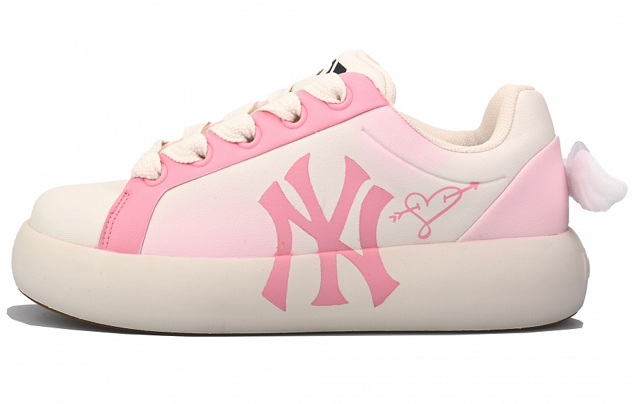 MLB Chunky Classic Low Top Casual Shoes Unisex Pink White