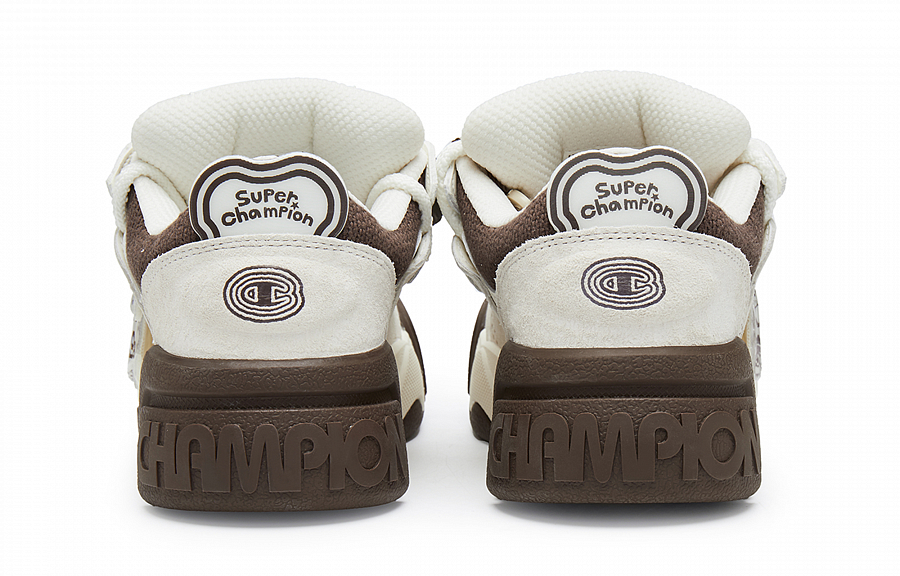 POP MART x Champion Low Top Skateboard Shoes Men's Coffee Brown купить в интернет-магазине Yoocart с быстрой доставкой по России.