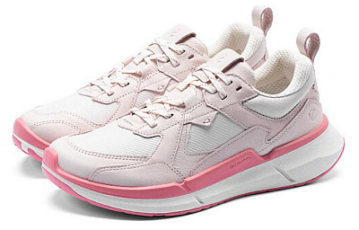 Ecco Wear-Resistant Low-Top Casual Shoes Women's Pink White
