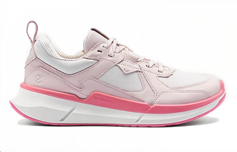 Ecco Wear-Resistant Low-Top Casual Shoes Women's Pink White