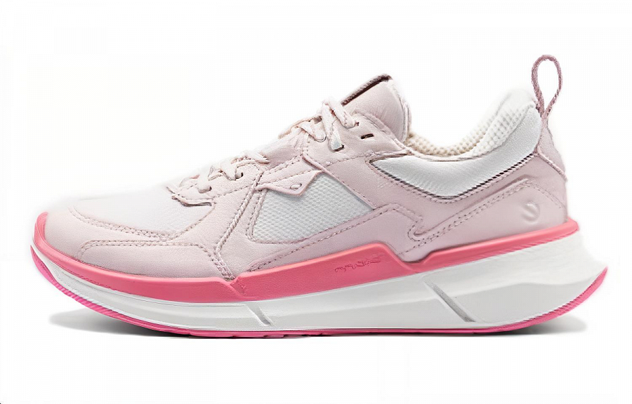 Ecco Wear-Resistant Low-Top Casual Shoes Women's Pink White