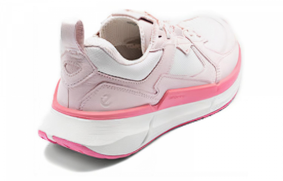 Ecco Wear-Resistant Low-Top Casual Shoes Women's Pink White