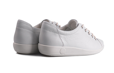 Ecco Soft Cool Size 2 Stylish Skateboarding Shoes Women's White