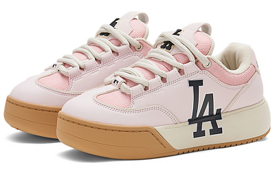 MLB Chunky Wide Low-Top Skateboard Shoes Unisex Pink