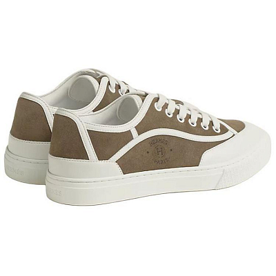 HERMES Get Low Top Skateboard Shoes Women's Brown Green
