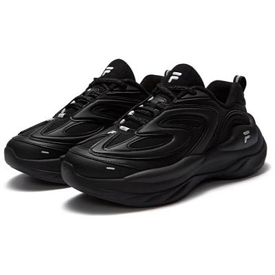 FILA FUSION BUZZARD Meteor Shoes Warm Low-Top Chunky Sneakers Men's Black