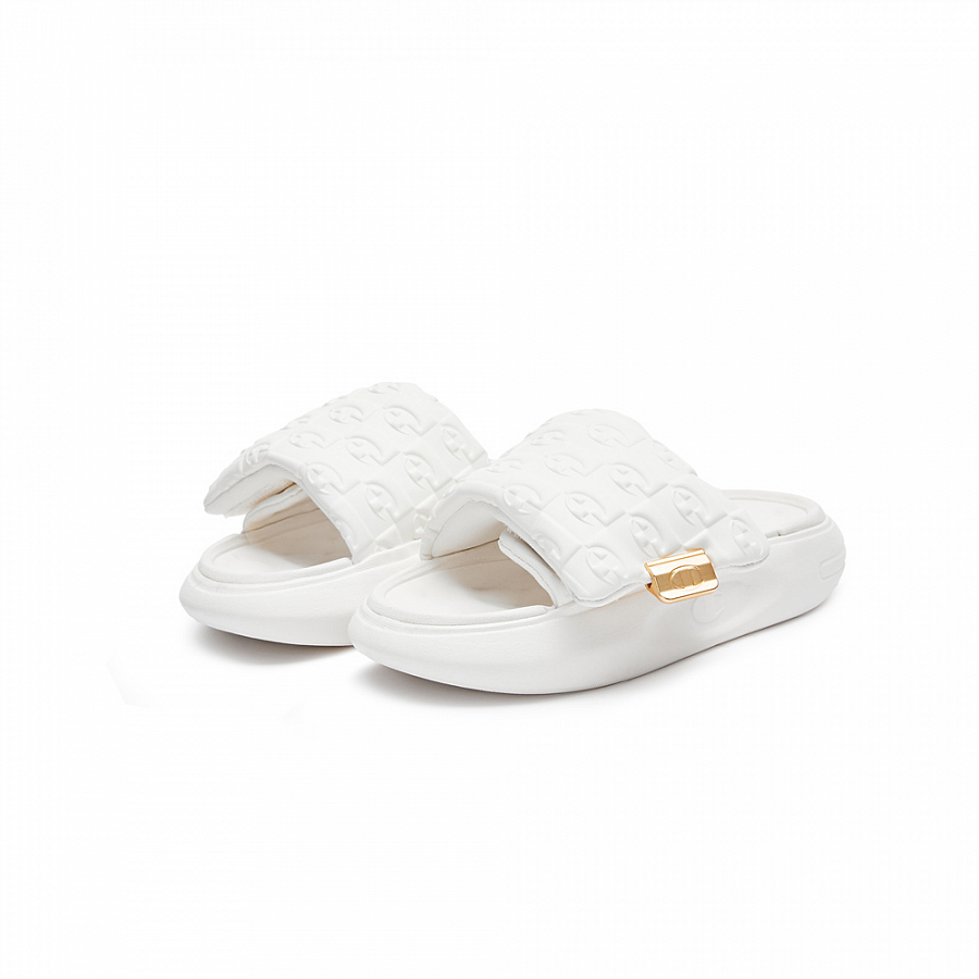 Champion Campus EVA Leather Patchwork Quiet Slide Slippers Women's White купить в интернет-магазине Yoocart с быстрой доставкой по России.