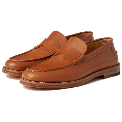 HERMES Loafers Men Brown